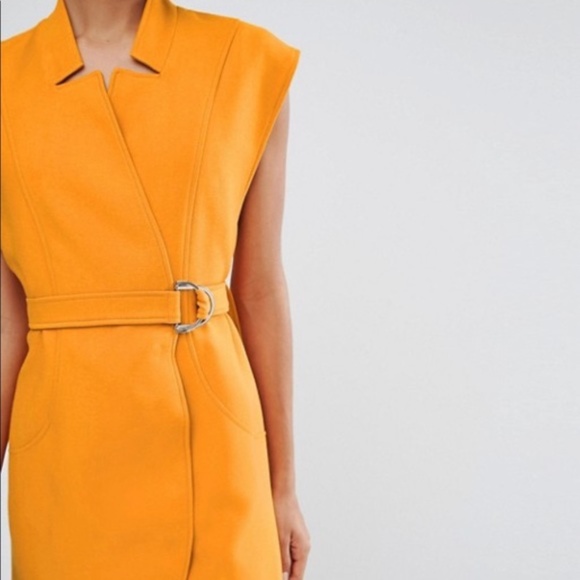 Gold C/MEO Collective Wrap Stay Cool Dress M - Picture 3 of 4